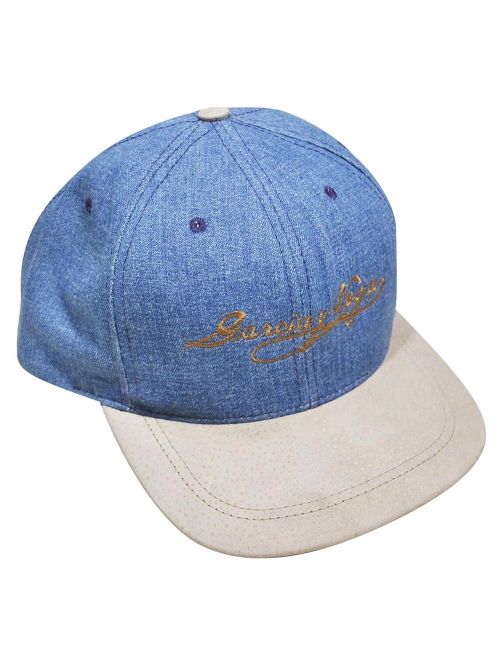 Vintage Garcia y Vega Tobacco Cigar 90s Blue Tan Denim Snapback
